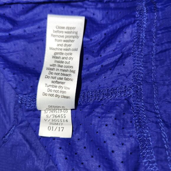 Athleta Purple Packable Distance Zip Up Wind Jacket MEDIUM Athleisure - Picture 7 of 10
